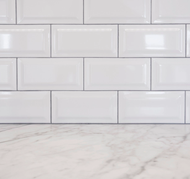 white tiles